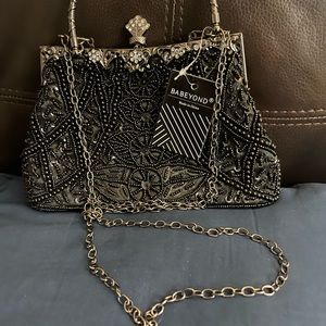 Flapper Clutch Gatsby Pearl Handbag